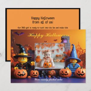 Carte Trick-or-Traiters citrouille Halloween