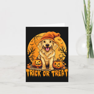 Carte Trick Or Treat Chien Halloween 2
