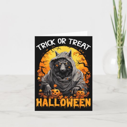 Carte Trick or treat halloween (Devant)