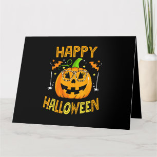 Carte Trick Or Treat Halloween Drôle Citrouille Joyeux H