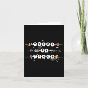 Carte Trick Ou Enseigner Éffrayant Enseignant Joyeux Hal