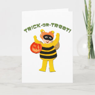 Carte Trick ou traiter Bumble Bee Costume Halloween