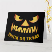 Carte Trick ou Treat (Fleur jaune)
