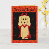 Carte Trick ou Treat ! (Fleur jaune)