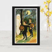 Carte Trick ou Treat Halloween (Fleur jaune)