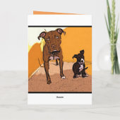 Carte Trick ou Treat Happy Halloween Chiens (Dos)