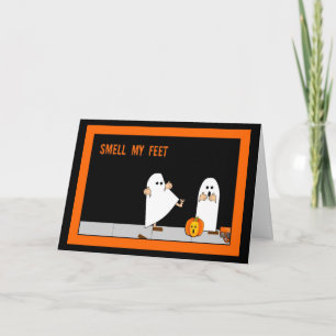 Carte Trick ou Treat, sent mes pieds