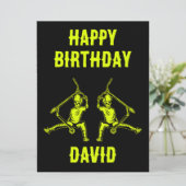 Carte Trick Scooter Rider anniversaire (Debout devant)