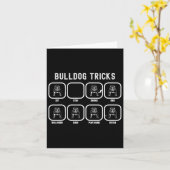 Carte Tricks - Fun Bulldog Training Favoris (Fleur jaune)