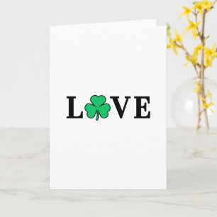 Carte Tricolor Ireland Trèfle Shamrock Couverture Univer