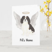 Carte Tricolore Cavalier Roi Charles Espagnol Sympathie (Fleur jaune)