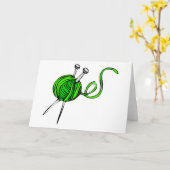 Carte Tricot (Fleur jaune)