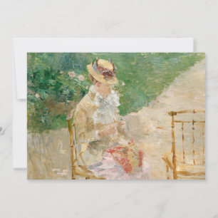 Carte Tricot de la jeune femme Berthe Morisot