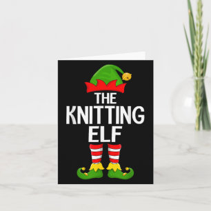 Carte Tricot Elf Xmas Correspondance Famille Elf Squad C