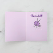 Carte Tricot Fun Anniversaire (Intérieur)