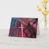 Carte Tricotage (Fleur jaune)