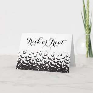 Carte Tricoter ou traiter Halloween