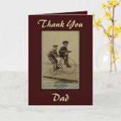 Carte tricycle vintage (Fleur jaune)