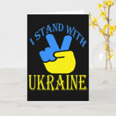 Carte Trident ukrainien Drapeau ukrainien Drapeau ukrain (Fleur jaune)