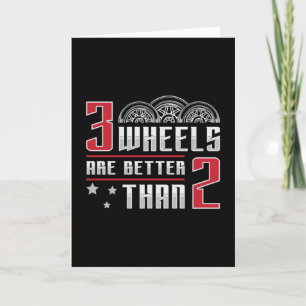 Carte Triker 3 roues sont meilleurs que 2 motocyclistes