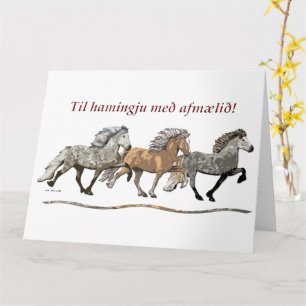 Carte Trio à Tolt - Chevaux islandais