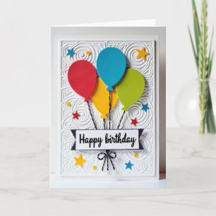 Carte Trio de Ballons Joyeux