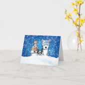 Carte Trio d'hiver KiniArt (Fleur jaune)