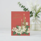 Carte trio Vintage Christmas Candle (Debout devant)