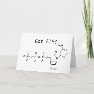 Carte Triphosphate d'adénosine obtenu ?