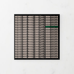 Carte Triple Arbre de Noël