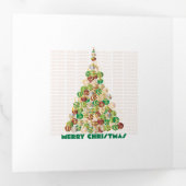 Carte Triple Arbre de Noël (Intérieur en premier)