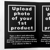 Carte triple Black Thanksgiving Business (Intérieur en premier)