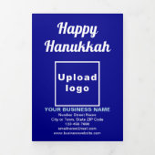 Carte triple bleue Hanoukka Business (Page de couverture)