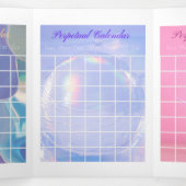 Carte Triple Calendrier perpétuel (Intérieur au milieu)