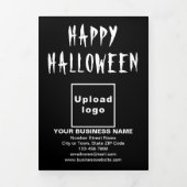 Carte triple Halloween Noire d'affaires (Page de couverture)