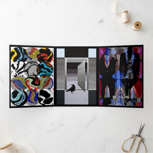 Carte triple noire (Intérieur)