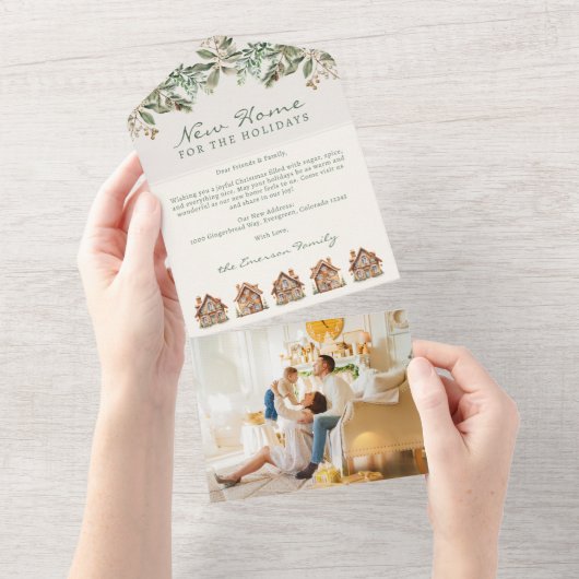 Carte Triple Photo Vacances (Déchirure)