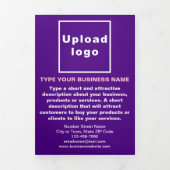 Carte triple pourpre pour produits d'affaires (Page de couverture)