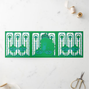 Carte triple Reine verte