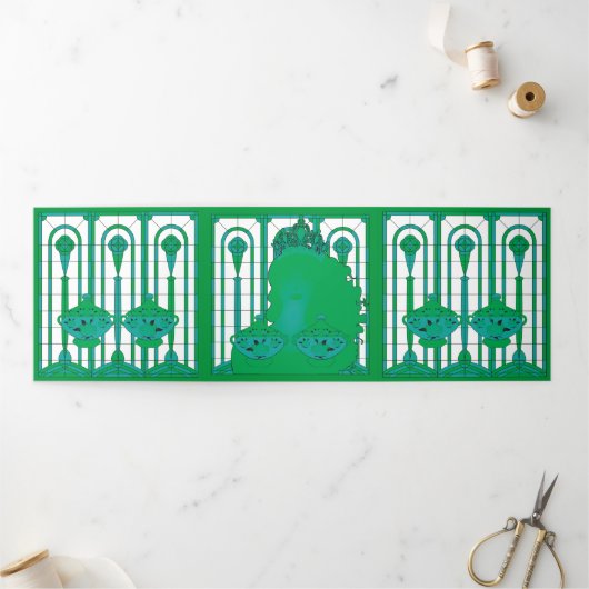 Carte triple Reine verte (Extérieur)