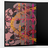 Carte triple rose (Intérieur en premier)