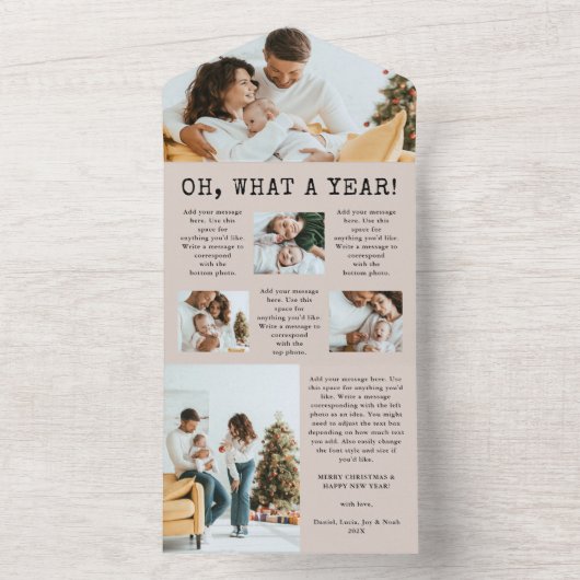 Carte triplée du bulletin de vacances (À l'intérieur)