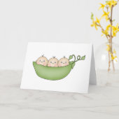 Carte Tripler les pois dans une poitrine (Fleur jaune)