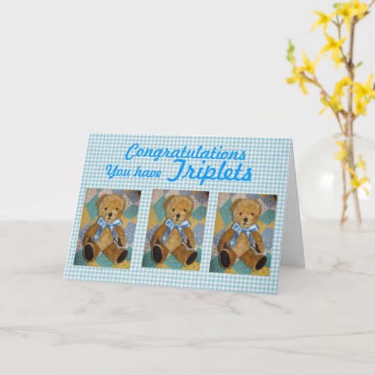 Carte triplés (Fleur jaune)