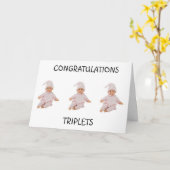 CARTE **TRIPLETS** 3 LIMITES DE JOIE ET TRIPLE L'AMOUR (Fleur jaune)
