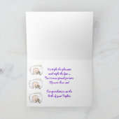 Carte Triplets de bébé fille (Intérieur)