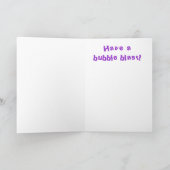 Carte Triplets et bulles de calmar d'anniversaire (Intérieur)