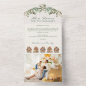 Carte Triptyque de Photos de Vacances (À l'intérieur)