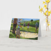 Carte Trish Biddle - golf de dames (Fleur jaune)