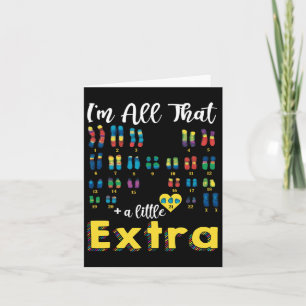 Carte Trisomy 21 Xx Chromosome Extra Girl World Down Syn